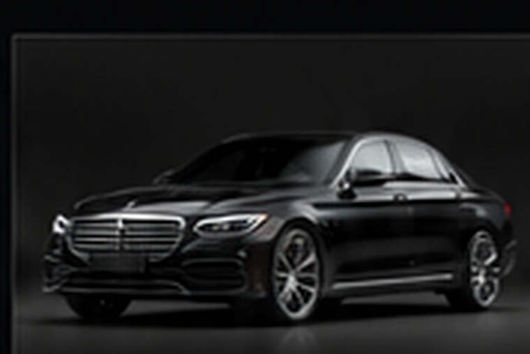 검정색 벤츠 S-Class